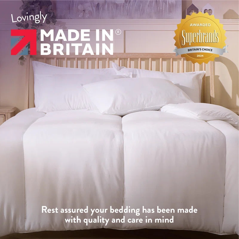 Feels like down 10.5 Tog All Year round Embossed Cover Machine Washable Duvet
