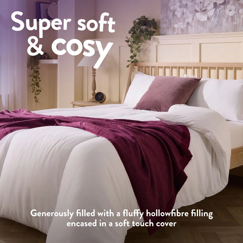 Feels like down 10.5 Tog All Year round Embossed Cover Machine Washable Duvet