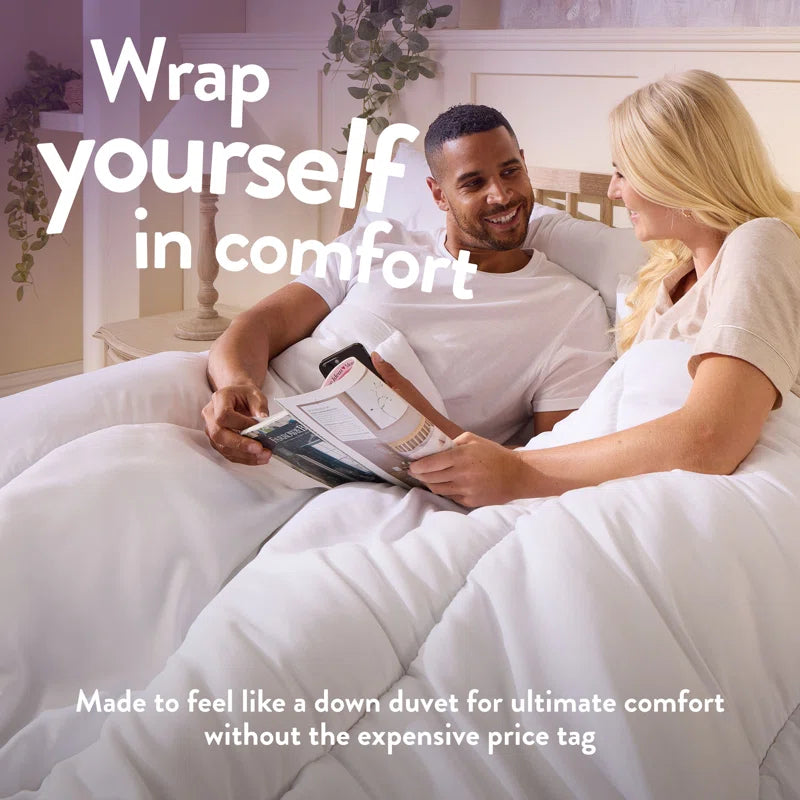 Feels like down 10.5 Tog All Year round Embossed Cover Machine Washable Duvet
